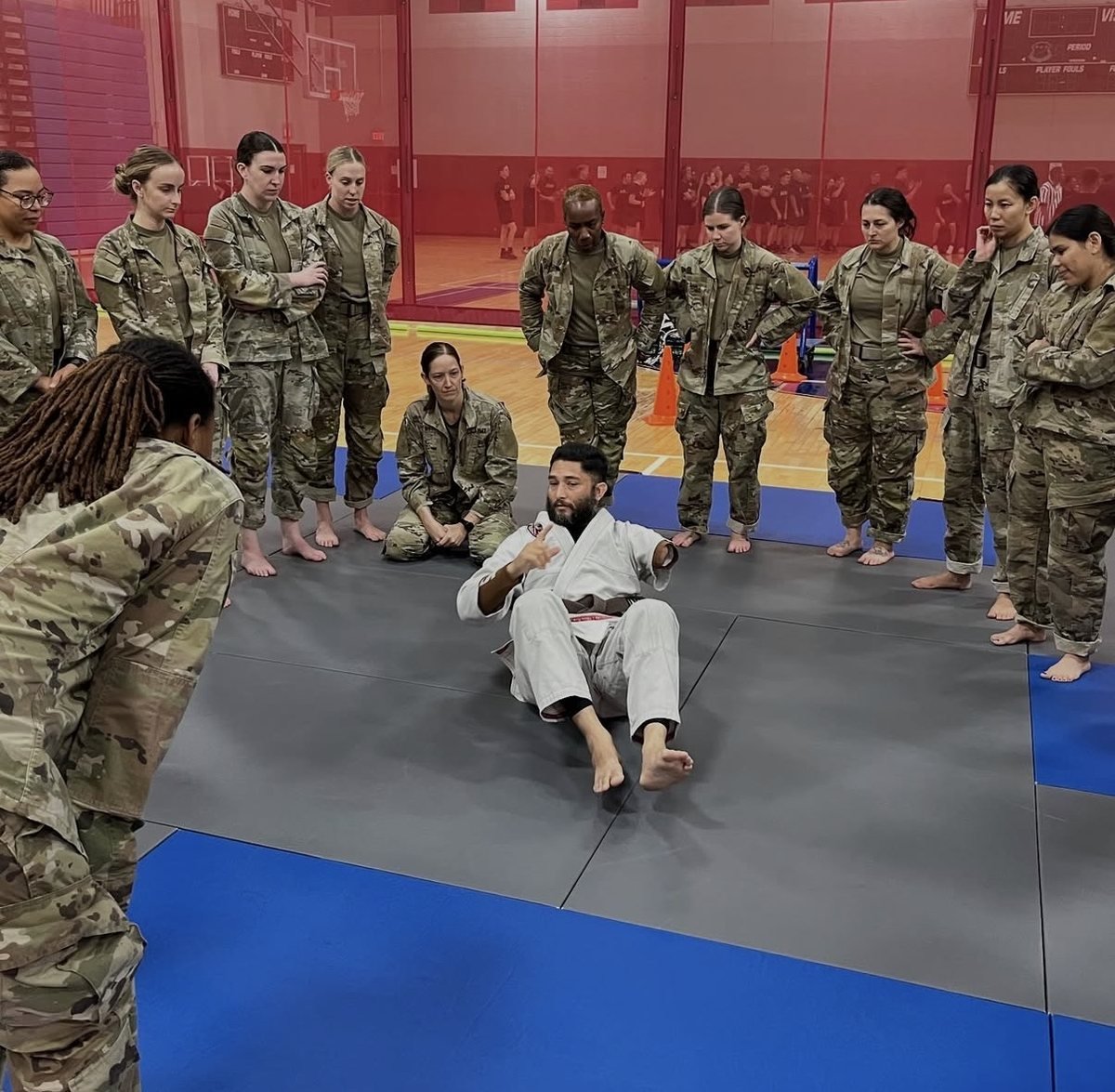 Jiu-jitsu instruction for service members at Army-Baylor